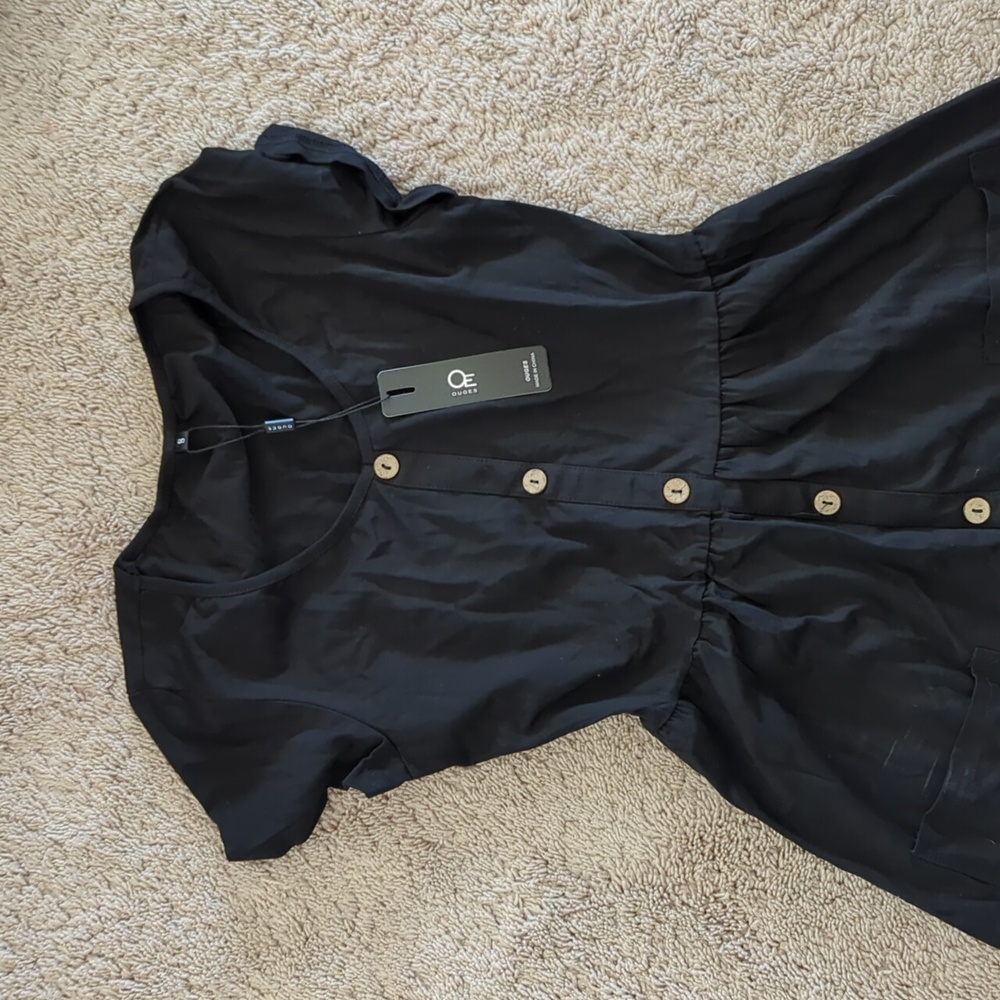 Black Button Down Dress